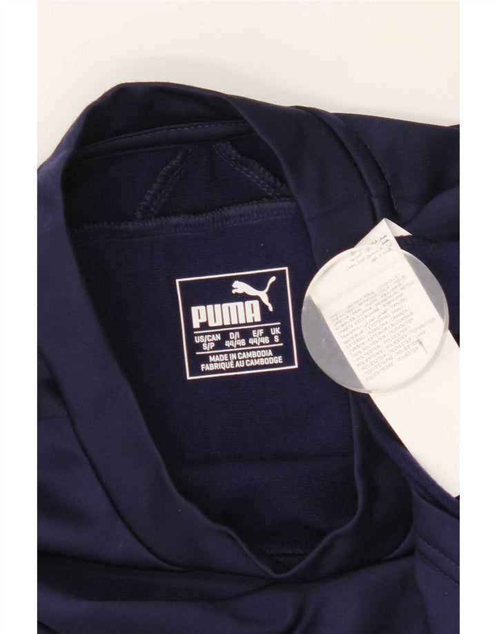 Мужской топ Puma с длинным рукавом, маленький, темно-синий, полиэстер