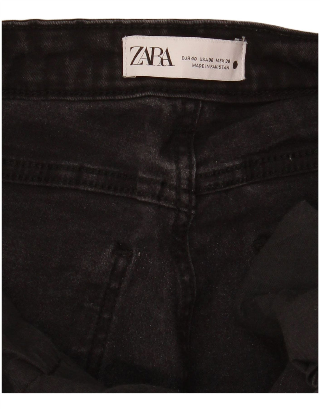 Женские джинсы узкого кроя Zara EU 40 Medium W30 L25, черные