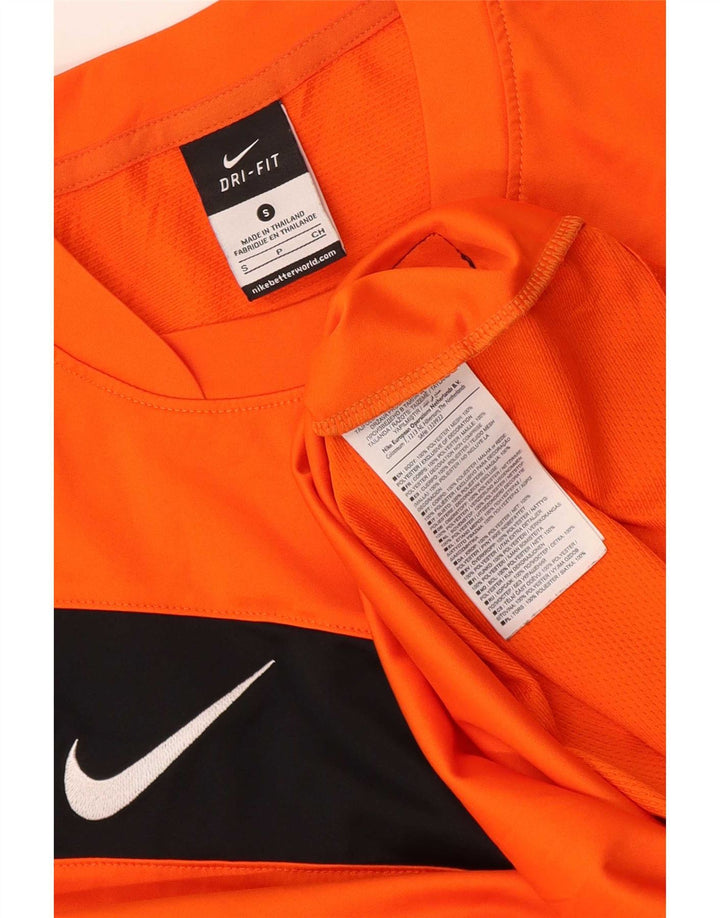Мужская футболка Nike Dri Fit с графическим рисунком, маленький оранжевый полиэстер с цветными блоками