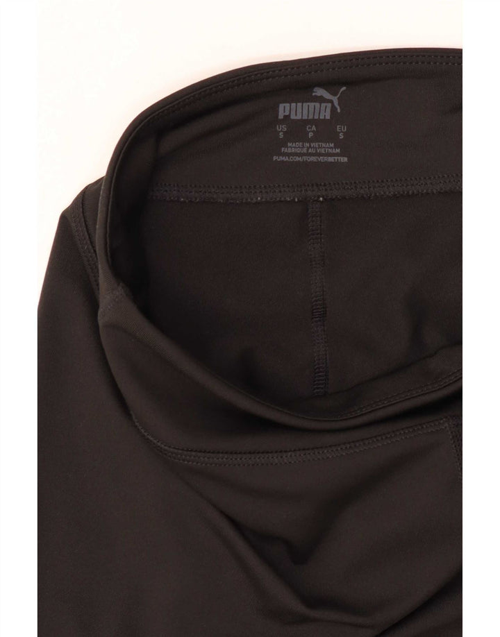 Женские леггинсы с рисунком Puma UK 10, маленькие черные с цветными блоками