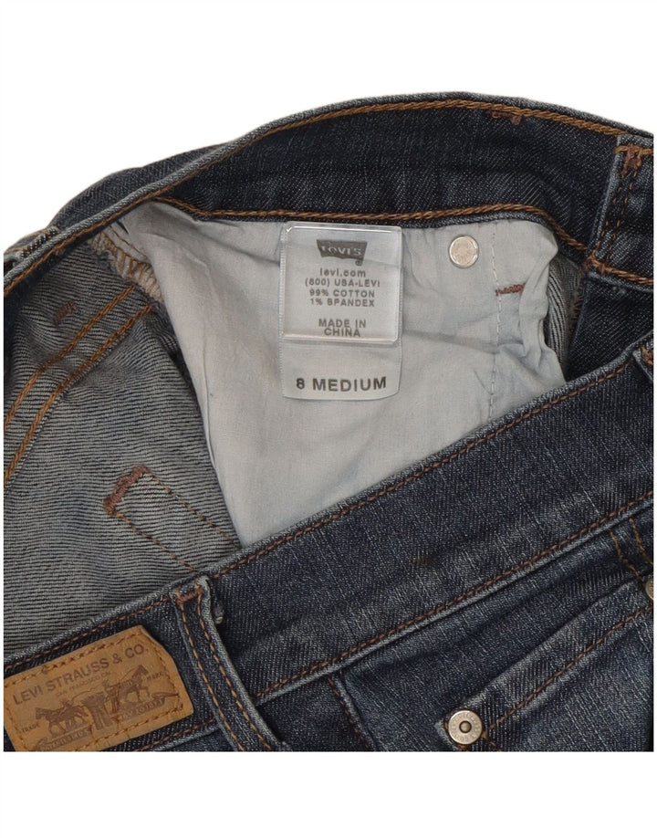 Женские джинсы Levi's 515 Bootcut US 8, средние W30 L31, темно-синие, хлопок