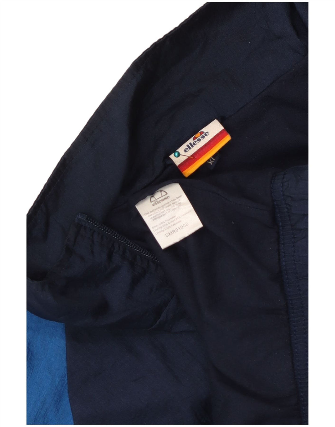 Мужская спортивная куртка Ellesse XL, синяя, полиэстер с цветными блоками