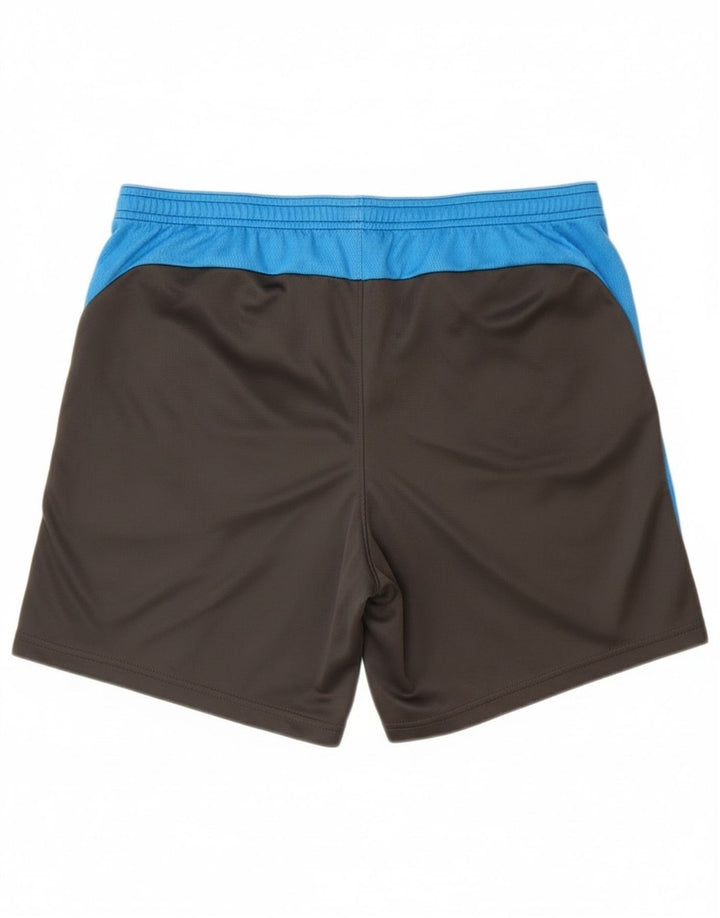 Мужские спортивные шорты Nike Dri Fit, большие черные полиэстер с цветными блоками