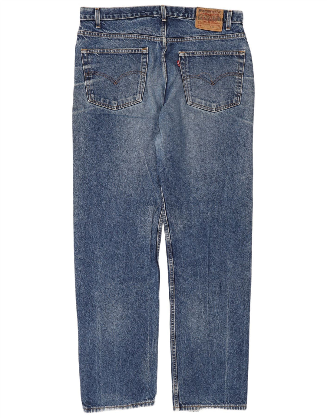 Мужские прямые джинсы Levi's 505 стандартного кроя W40 L34 синие, хлопок