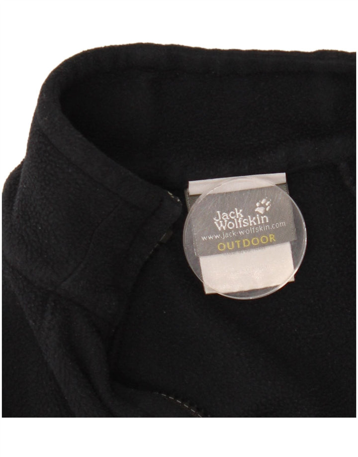 Женская флисовая куртка Jack Wolfskin UK 10, маленькая, черный полиэстер