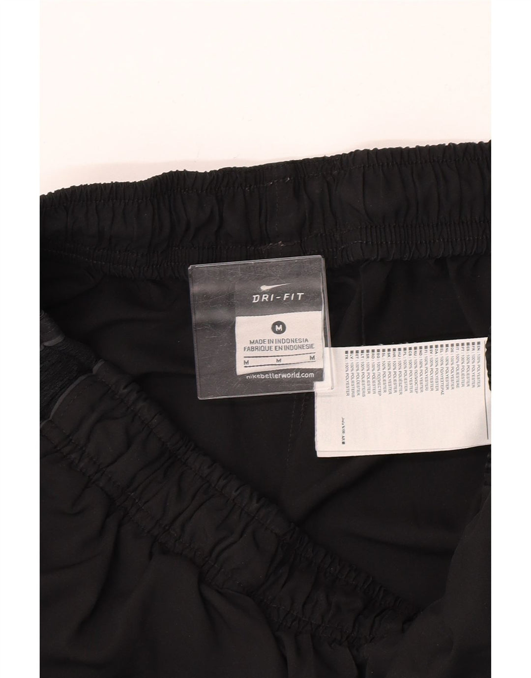 Мужские спортивные шорты Nike Dri Fit, средний черный полиэстер