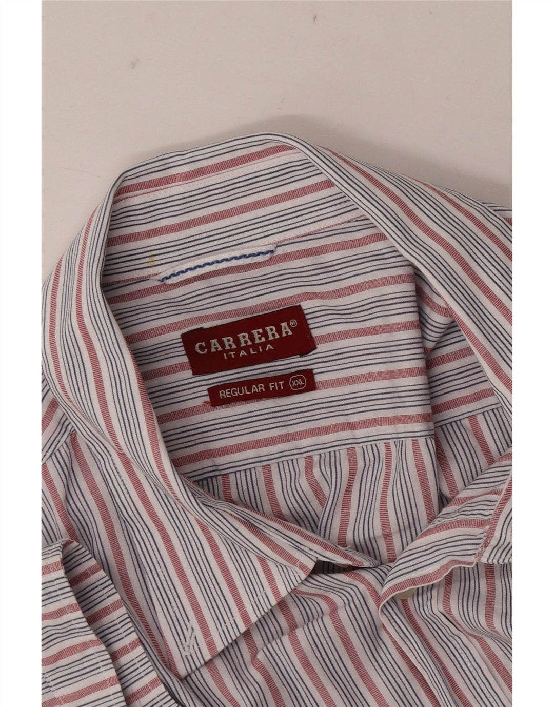CARRERA Мужская рубашка стандартного кроя с коротким рукавом 2XL синяя полоска
