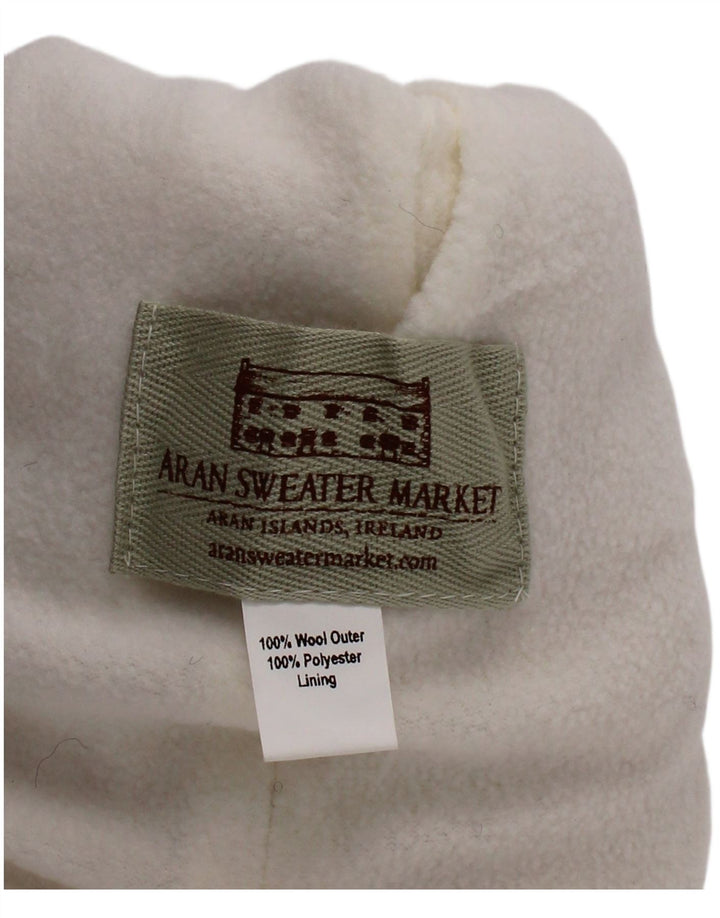 Женская вязаная шапка с помпонами Aran Sweater Market, большая белая шерстяная шапка