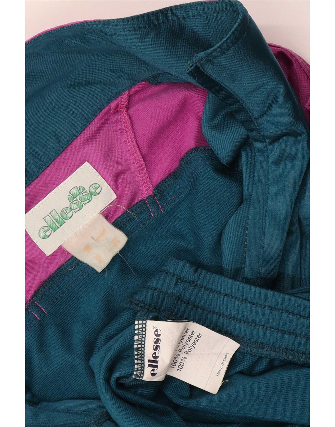 Мужская спортивная куртка Ellesse, большая синяя полиэстер с цветными блоками