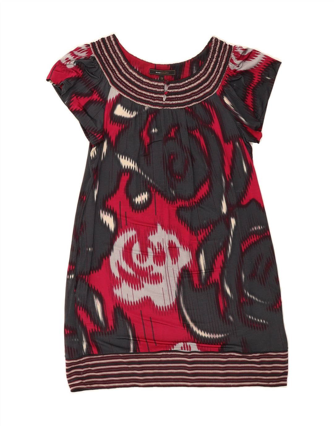 BCBGMAXAZRIA Womens Tunic Dress UK 14 Medium Red Colourblock Vintage BCBGMAXAZRIA and Second-Hand BCBGMAXAZRIA from Messina Hembry 