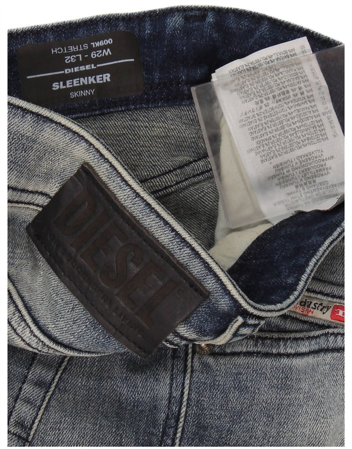 Женские джинсы скинни DIESEL W29 L25, синий хлопок