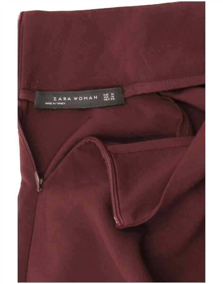 Женская туника с длинным рукавом Zara UK 14, средний бордовый цвет