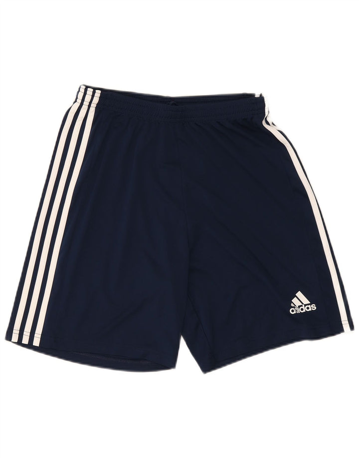 Мужские спортивные шорты Adidas Aeroready среднего размера, темно-синие, полиэстер