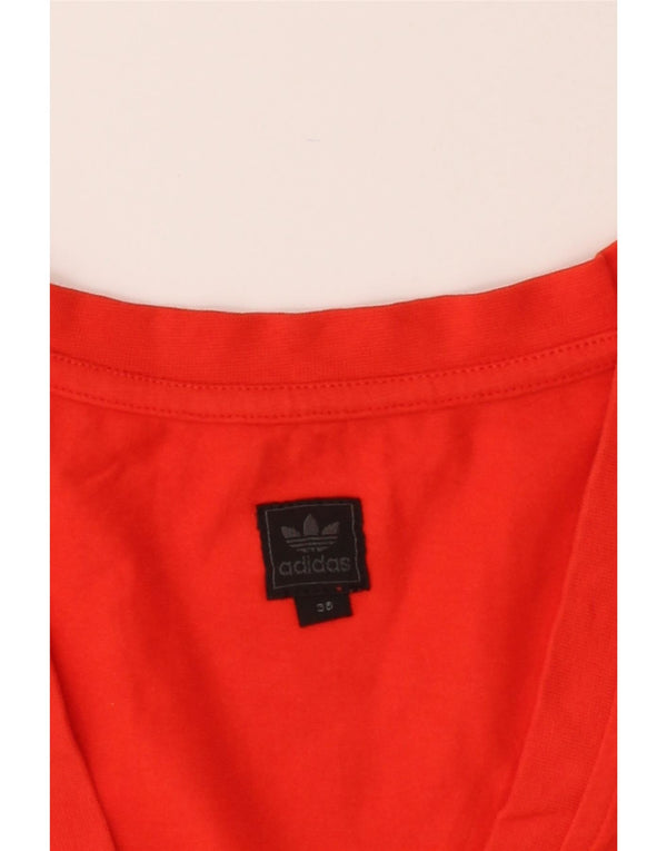 Женская футболка с рисунком ADIDAS Top IT 38 XS Красный хлопок