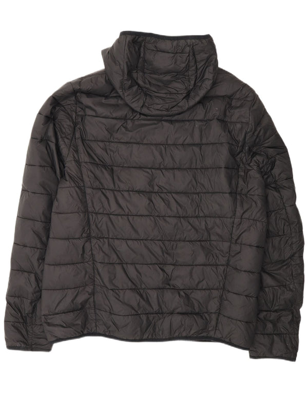 Мужская утепленная куртка с капюшоном Hugo Boss UK 44 2XL Черный Полиамид