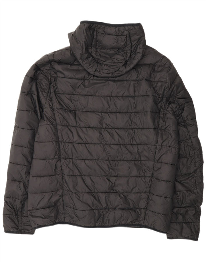 Мужская утепленная куртка с капюшоном Hugo Boss UK 44 2XL Черный Полиамид