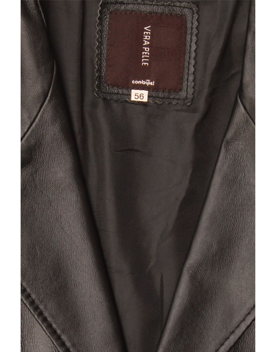 Мужская кожаная куртка Conbipel IT 56 2XL Черная кожа