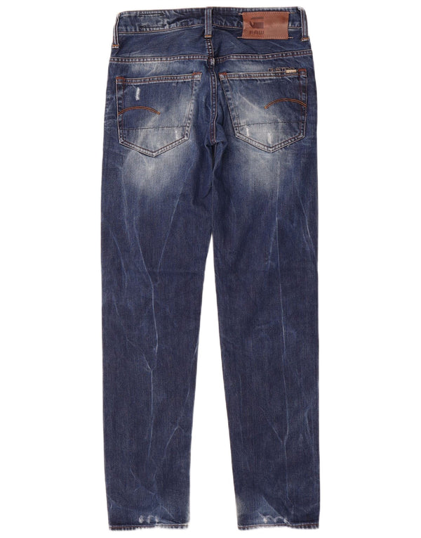 Мужские джинсы G-Star 3301 Slim W28 L32 Синие, хлопок