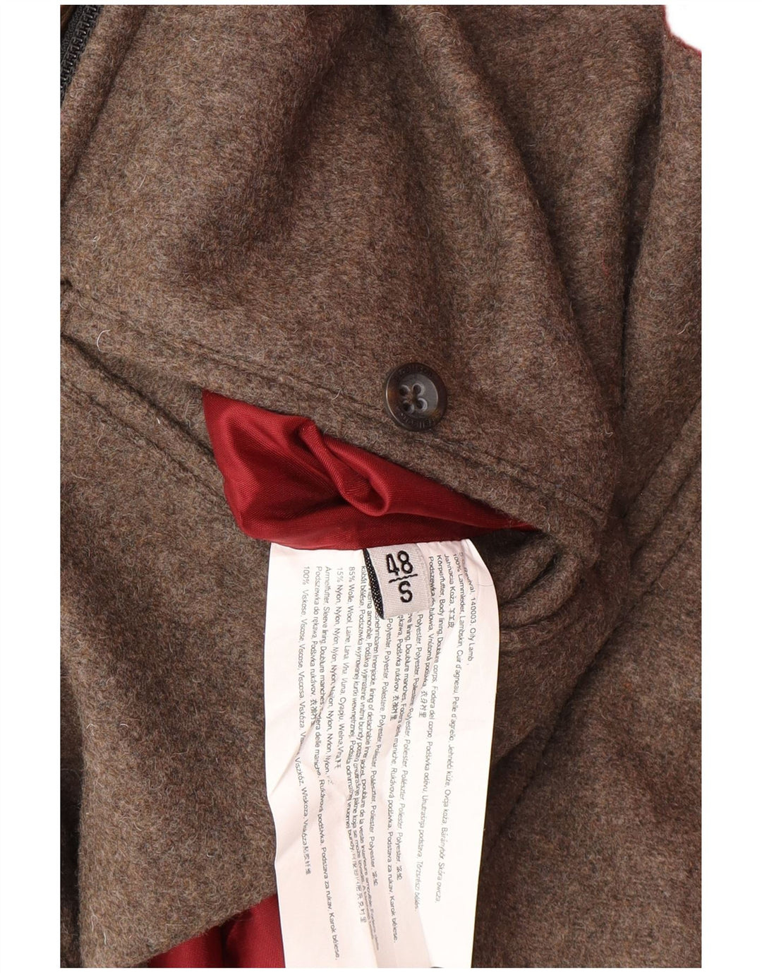 STRELLSON Мужская кожаная куртка IT 48 Medium Brown Leather