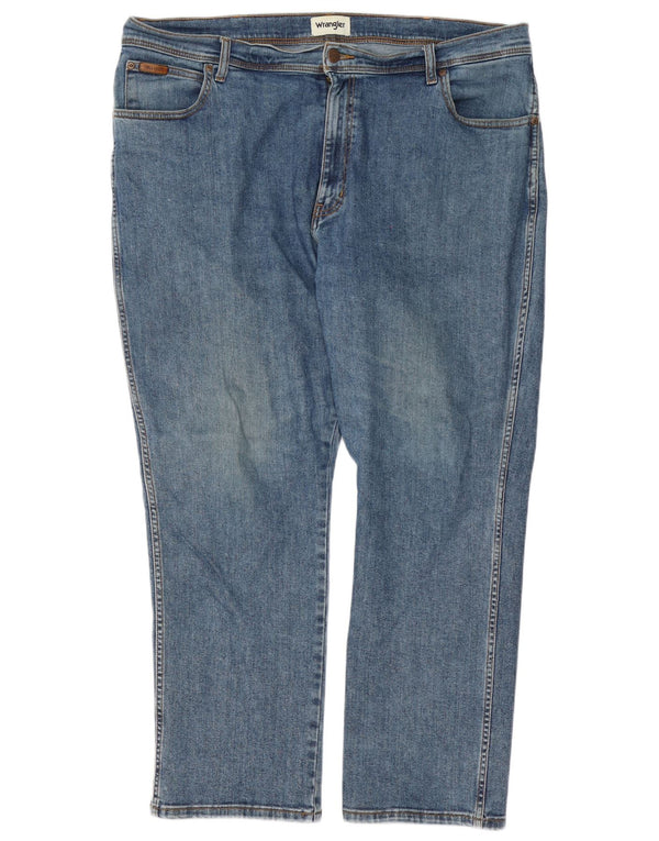 Мужские прямые джинсы Wrangler Texas W42 L30, синий хлопок