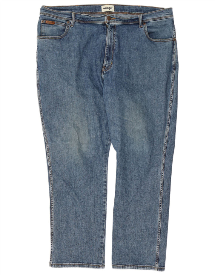 Мужские прямые джинсы Wrangler Texas W42 L30, синий хлопок