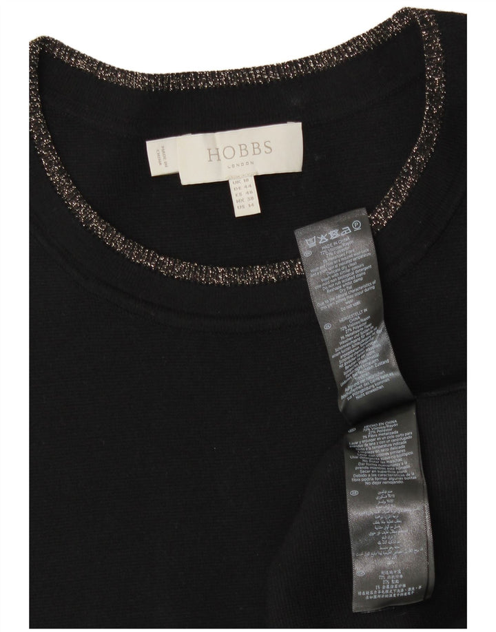 Женское платье-джемпер Hobbs UK 18 XL, черное из вискозы