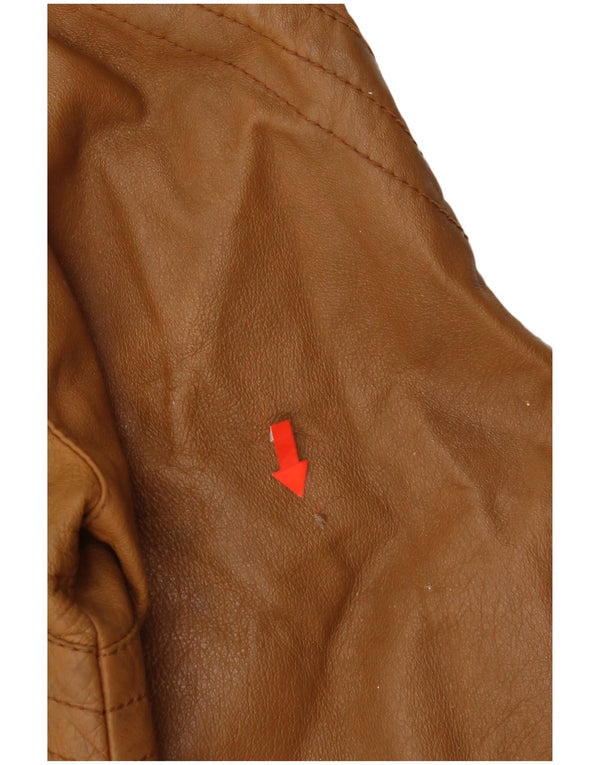 Винтажная женская кожаная куртка IT 44 Medium Brown Leather