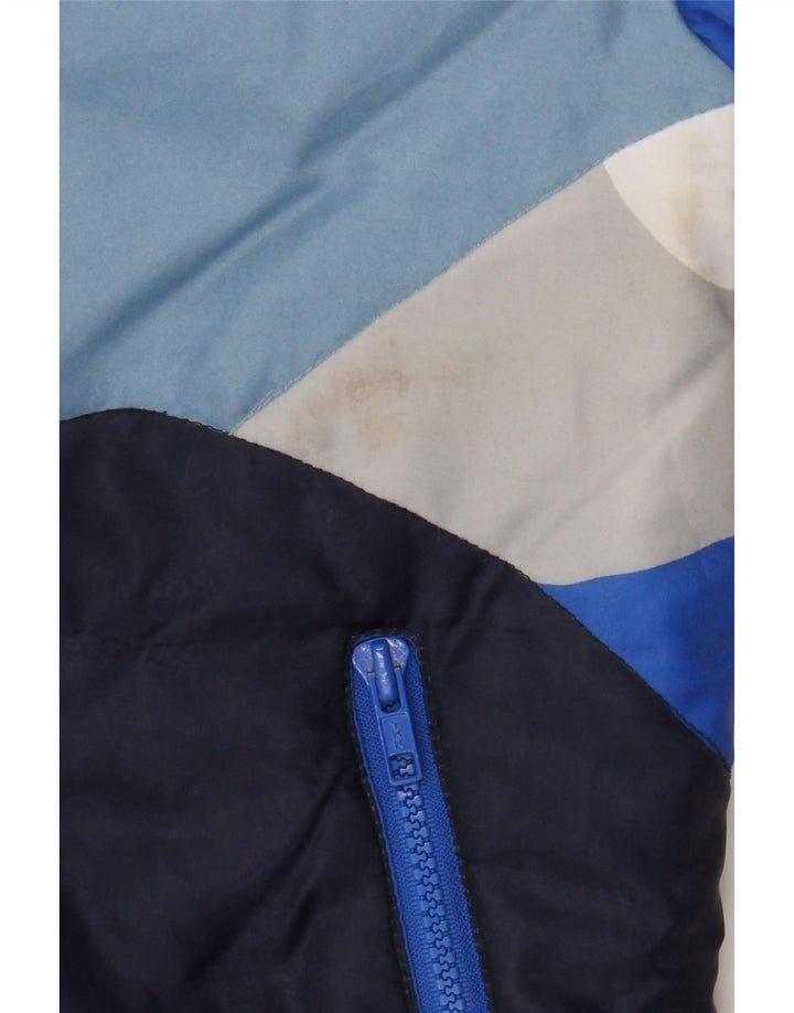 Женская стеганая куртка Maier EU 36, маленькая синяя, полиамид с цветными блоками