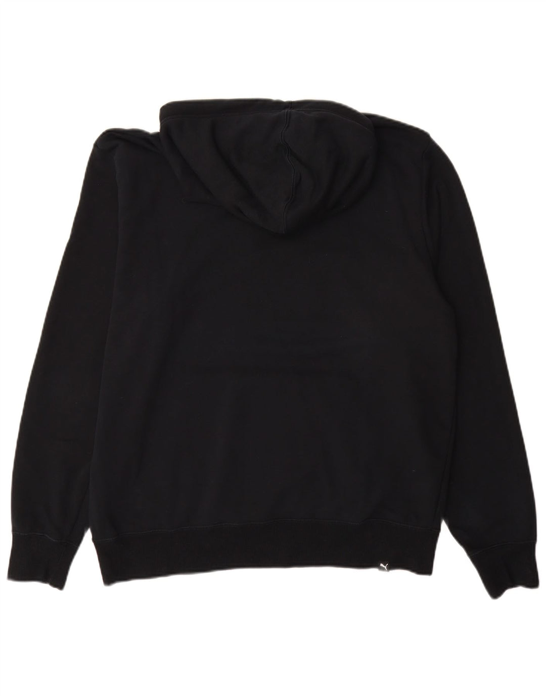 Мужской джемпер с капюшоном PUMA, большой черный, хлопок с цветными блоками