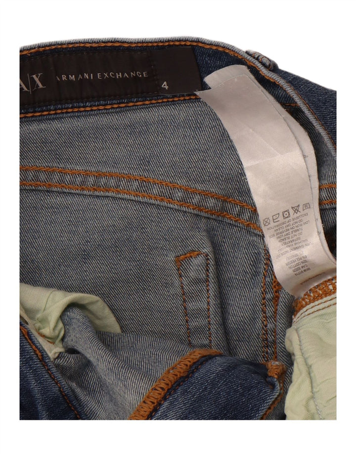 ARMANI EXCHANGE Womens Denim Skirt US 4 Small W28 Blue Cotton