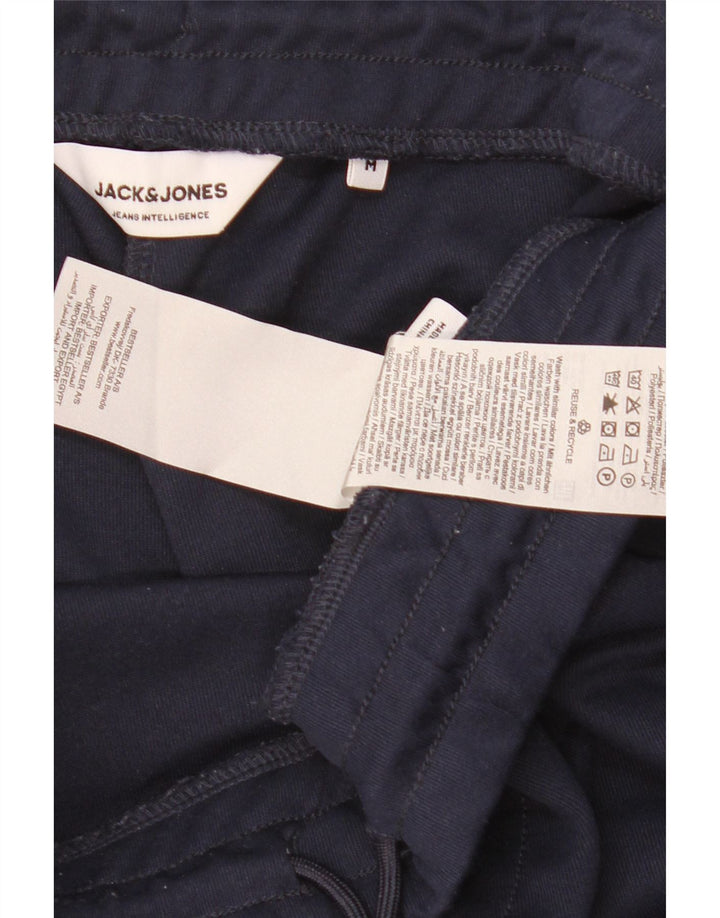 Мужские спортивные брюки Jack & Jones среднего размера, темно-синий, полиэстер