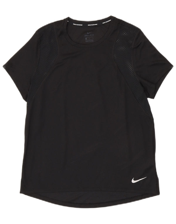 Женская футболка NIKE Dri Fit Top UK 14, средний черный полиэстер