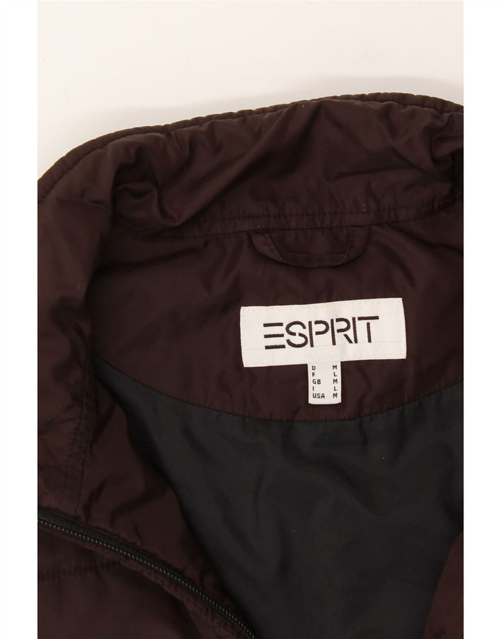 ESPRIT Womens Padded Jacket UK 14 Medium Brown Polyamide Vintage Esprit and Second-Hand Esprit from Messina Hembry 
