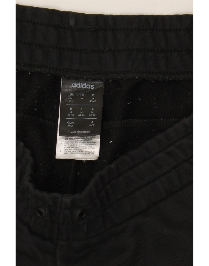 Женские спортивные брюки с графическим рисунком ADIDAS Джоггеры Великобритания 12/14 Средний черный