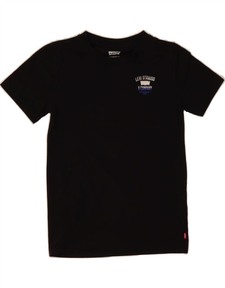 LEVI'S Boys Graphic T-Shirt Top 11-12 Years Black Vintage Levi's and Second-Hand Levi's from Messina Hembry 