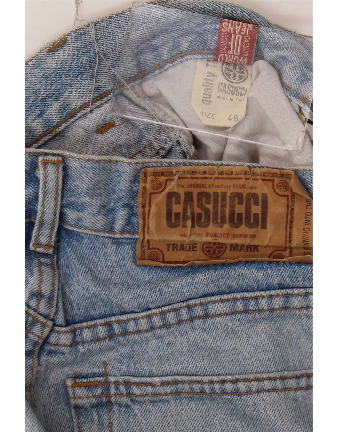Мужские прямые джинсы Cassuci IT 48 Medium W30 L32 Синие, хлопок