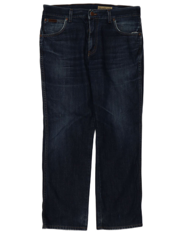 Мужские прямые джинсы Wrangler Texas W36 L30 темно-синие, хлопок