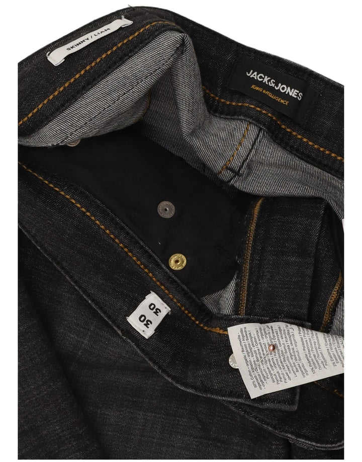 Мужские джинсы скинни Jack & Jones Liam W30 L30, серый хлопок