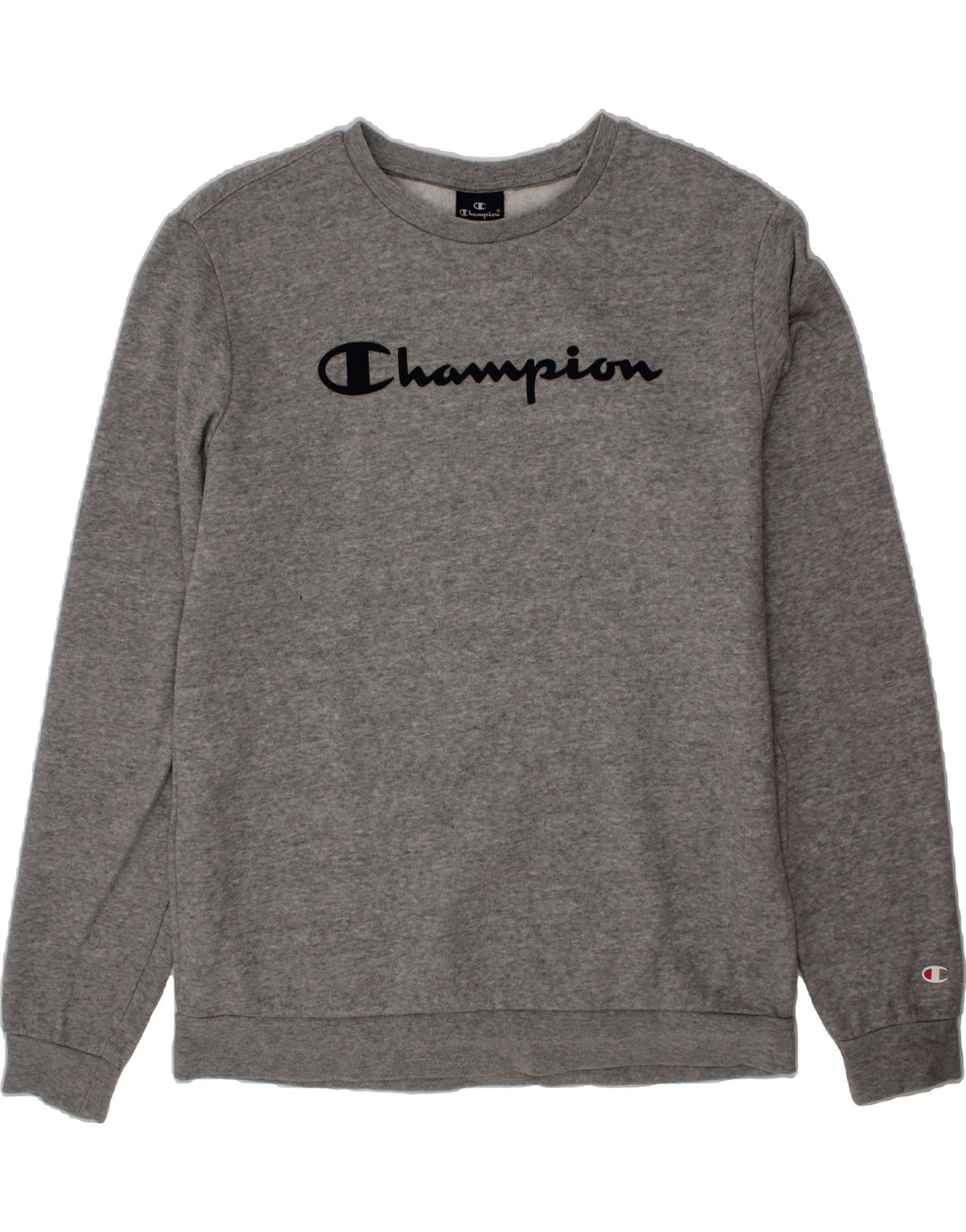 CHAMPION Boys Graphic Sweatshirt Jumper 15-16 Years 2XL Grey Vintage Champion and Second-Hand Champion from Messina Hembry 