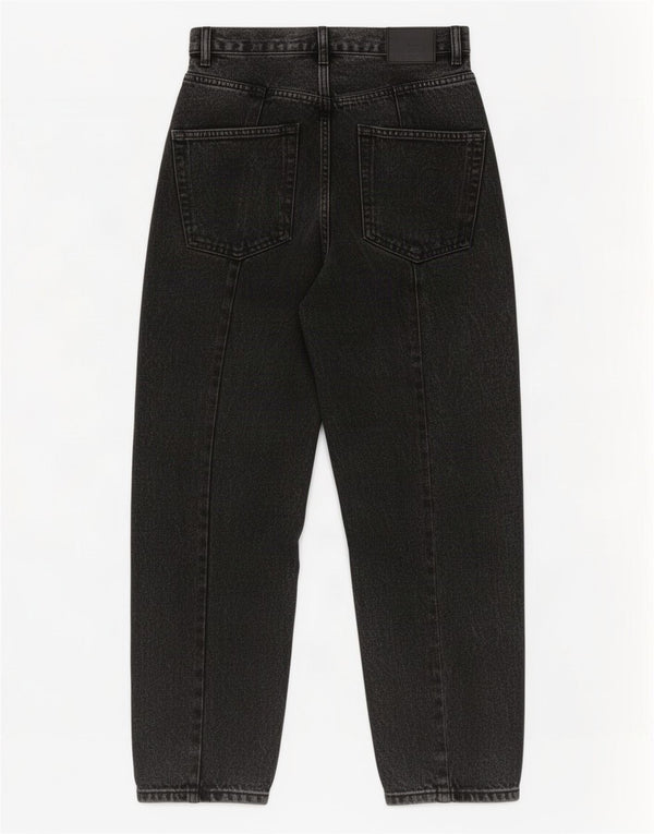 Женские укороченные свободные джинсы с высокой талией Zara EU 34 2XS W24 L25, черный хлопок