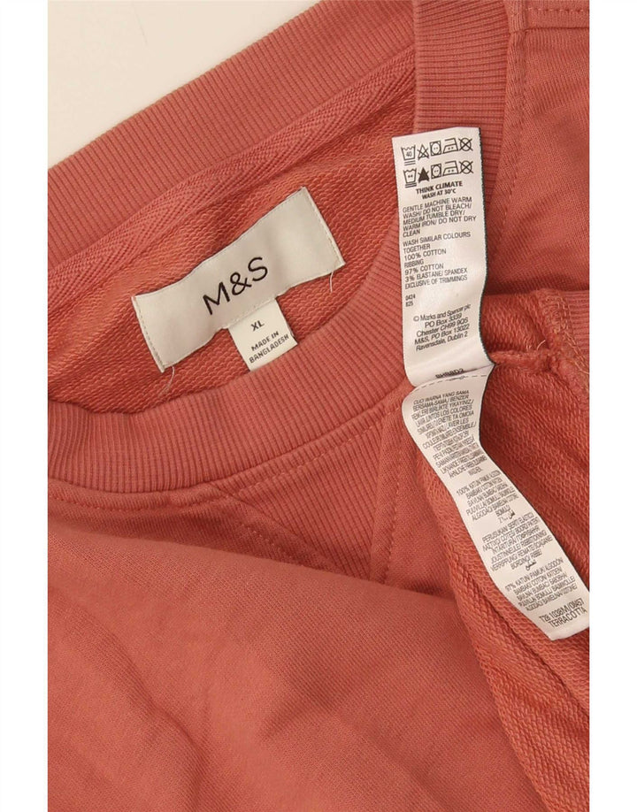 Мужской свитер Marks & Spencer XL, оранжевый, хлопок