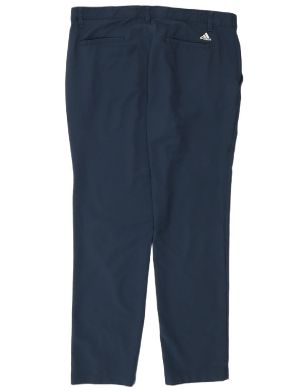 Мужские узкие брюки-чиносы Adidas W36 L32 темно-синие из полиэстера