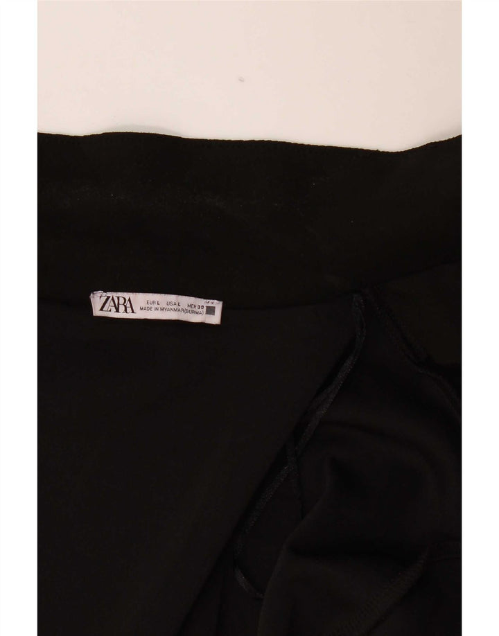Женское открытое пальто Zara UK 16, большое черное