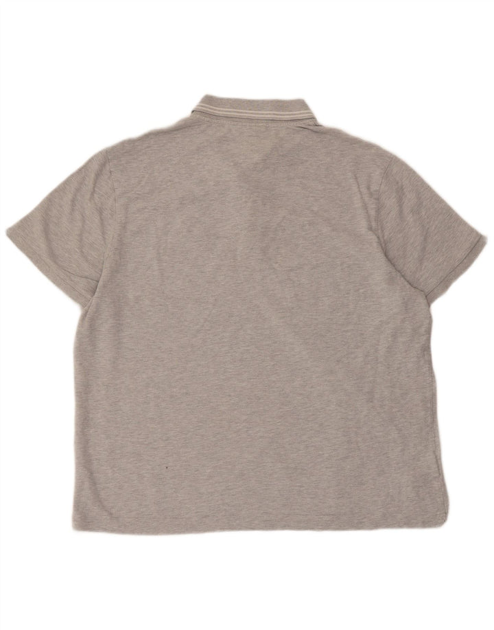 Мужская рубашка-поло Lacoste, размер 7, 2XL, серая, хлопок