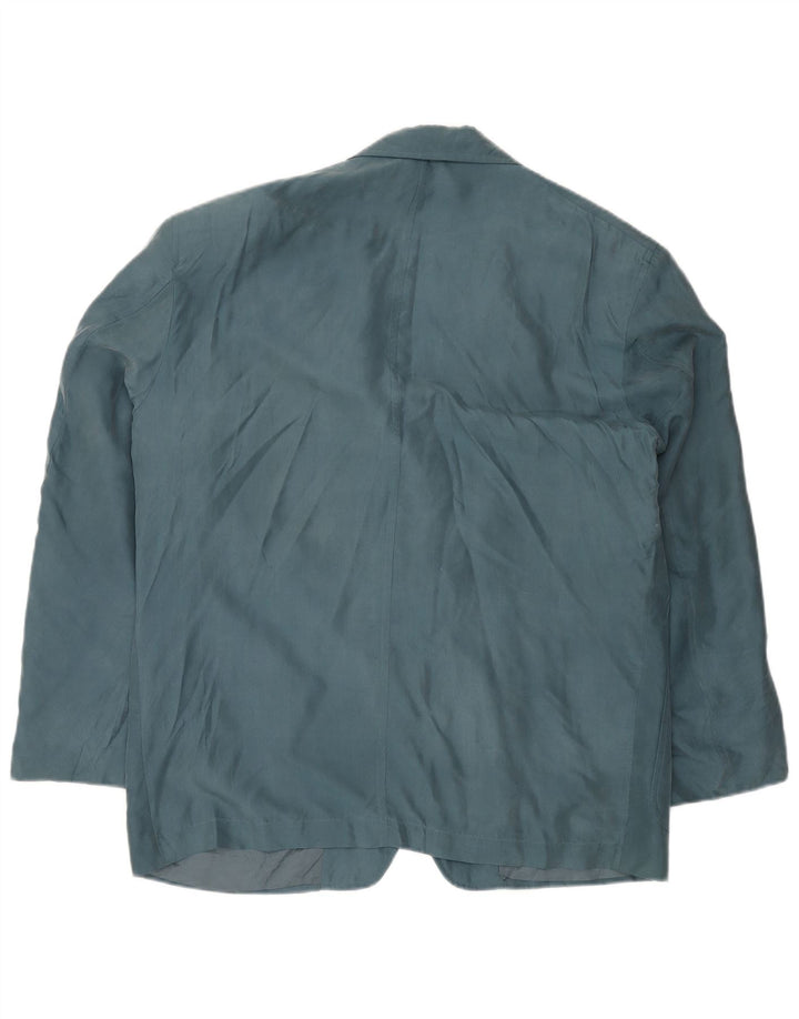 TRUSSARDI Мужской пиджак на 2 пуговицах IT 54 2XL Синий Шелк