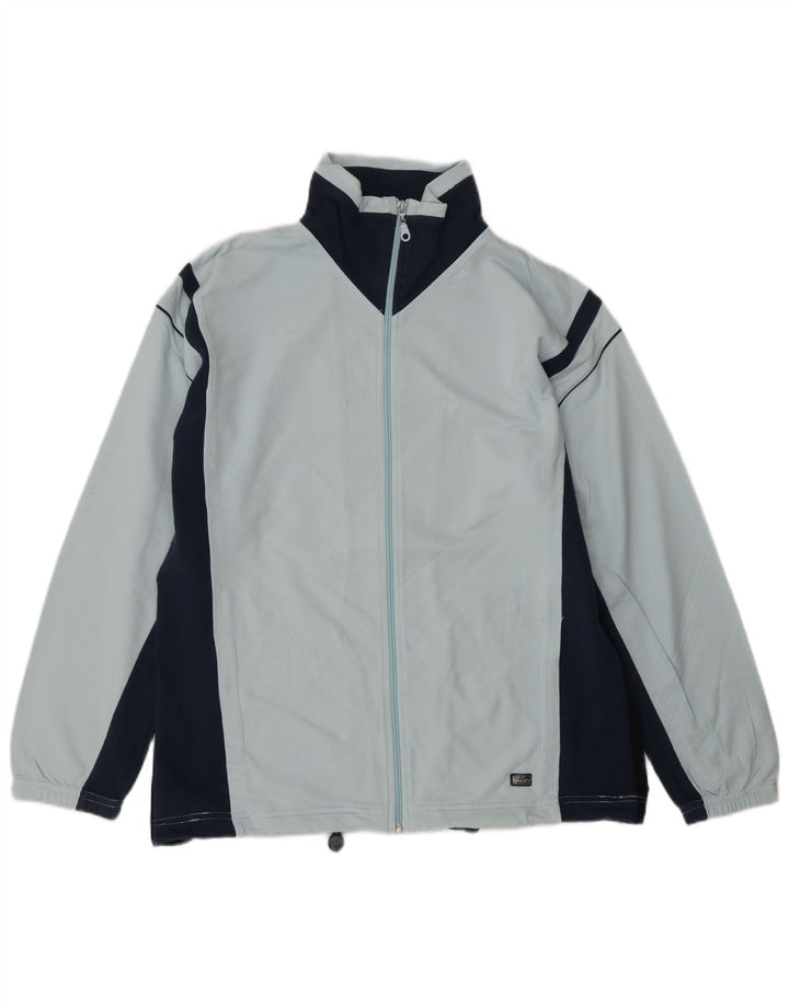 Мужской спортивный костюм ASICS, верхняя куртка среднего синего цвета с цветными блоками