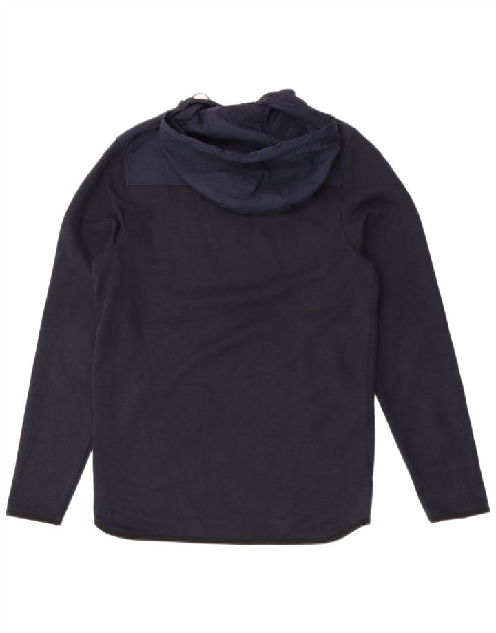 Мужской джемпер с капюшоном на молнии Jack & Jones, маленький, темно-синий, полиэстер