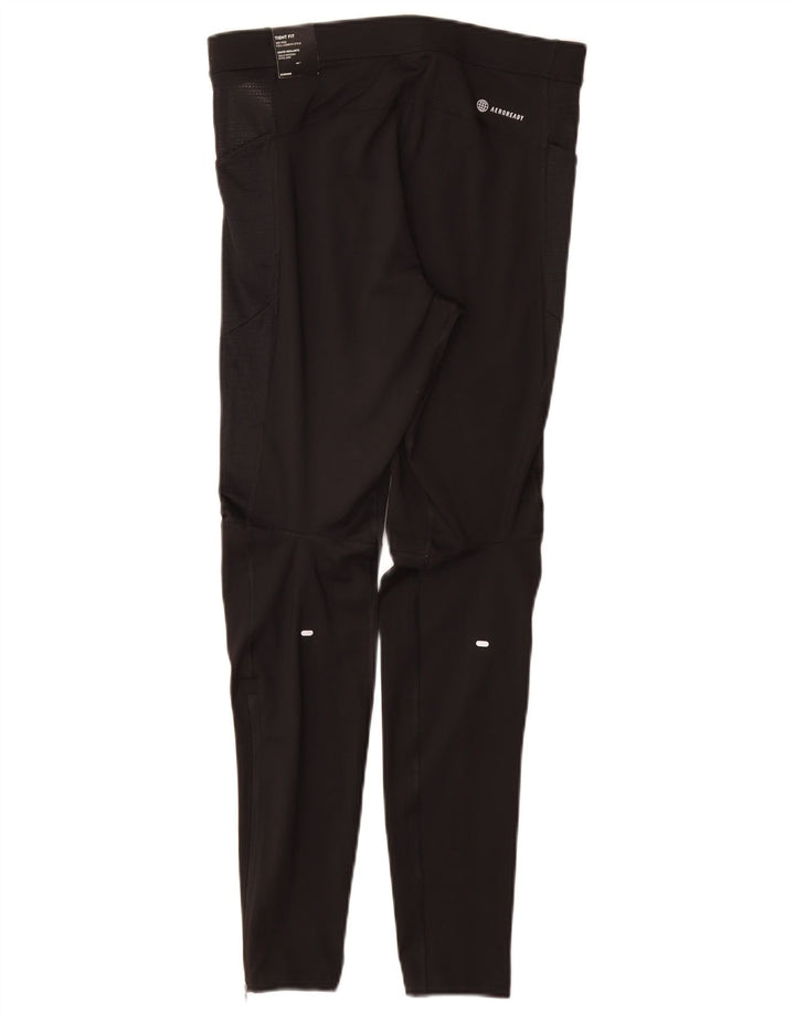 Женские леггинсы Adidas Aeroready UK 12, средний черный полиэстер
