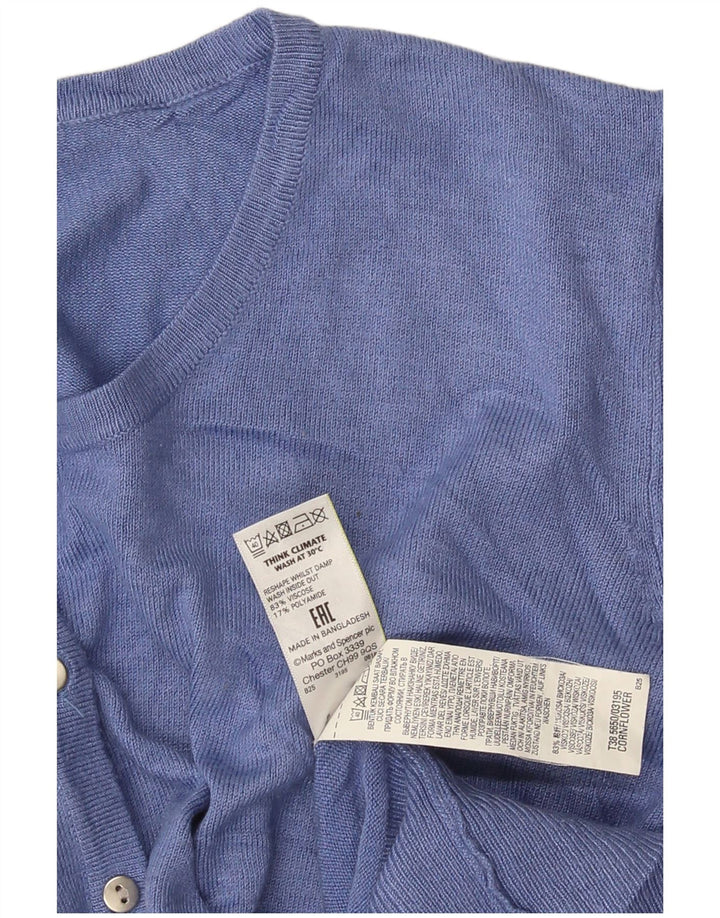 Женский кардиган Marks & Spencer UK 20 2XL Синий Вискоза