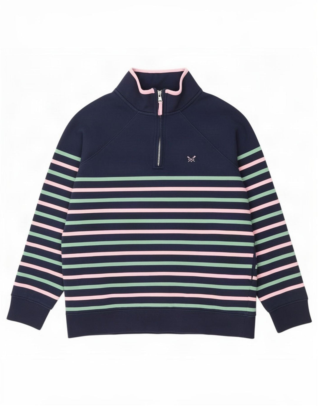Crew Clothing Женский джемпер-толстовка оверсайз, Великобритания, 8, маленький, темно-синий